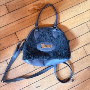 Juicy Couture Sherpa Mini Dome Satchel with Gold Logo